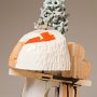 Chris Frost, "Delicate Cloud GoGo," 2014, wood, paint, ceramic, 17 x 12 x 15 inches.